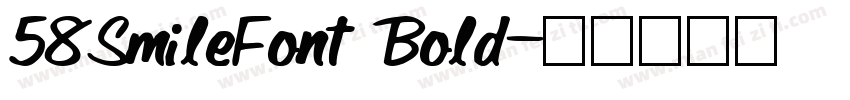 58SmileFont Bold字体转换
